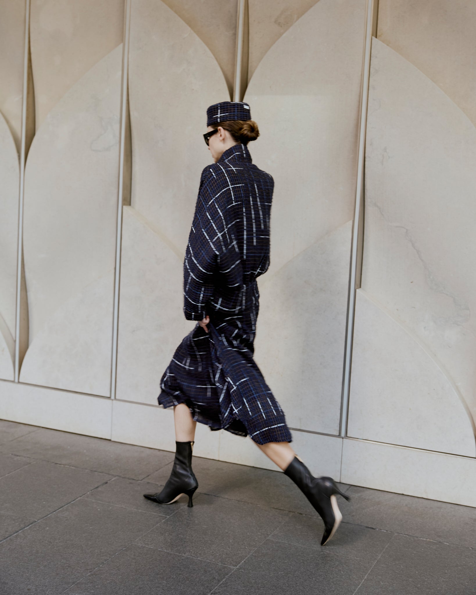 Sensuel Skirt - Navy Tweed