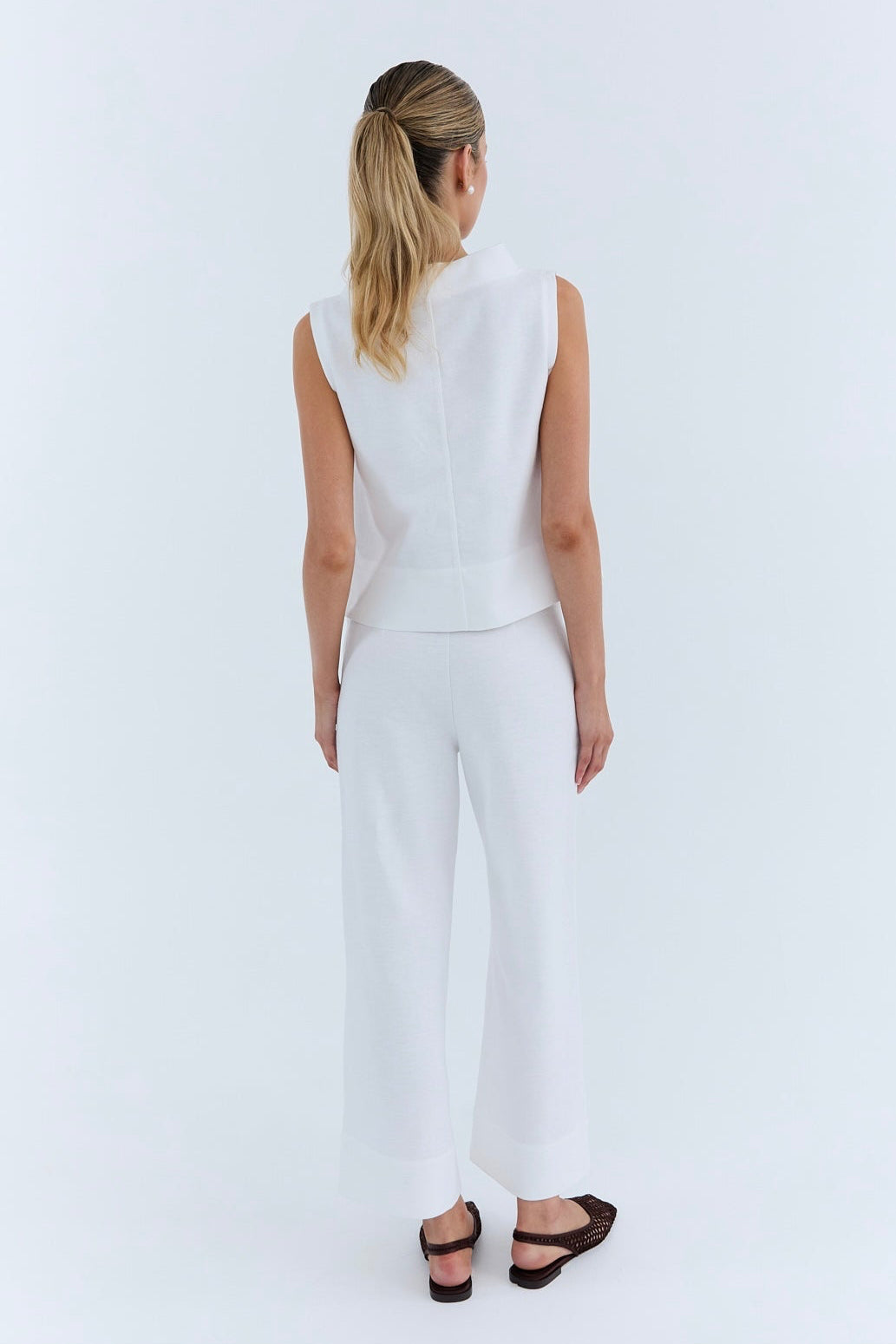 Marlene Pant 4/8 - White Drill