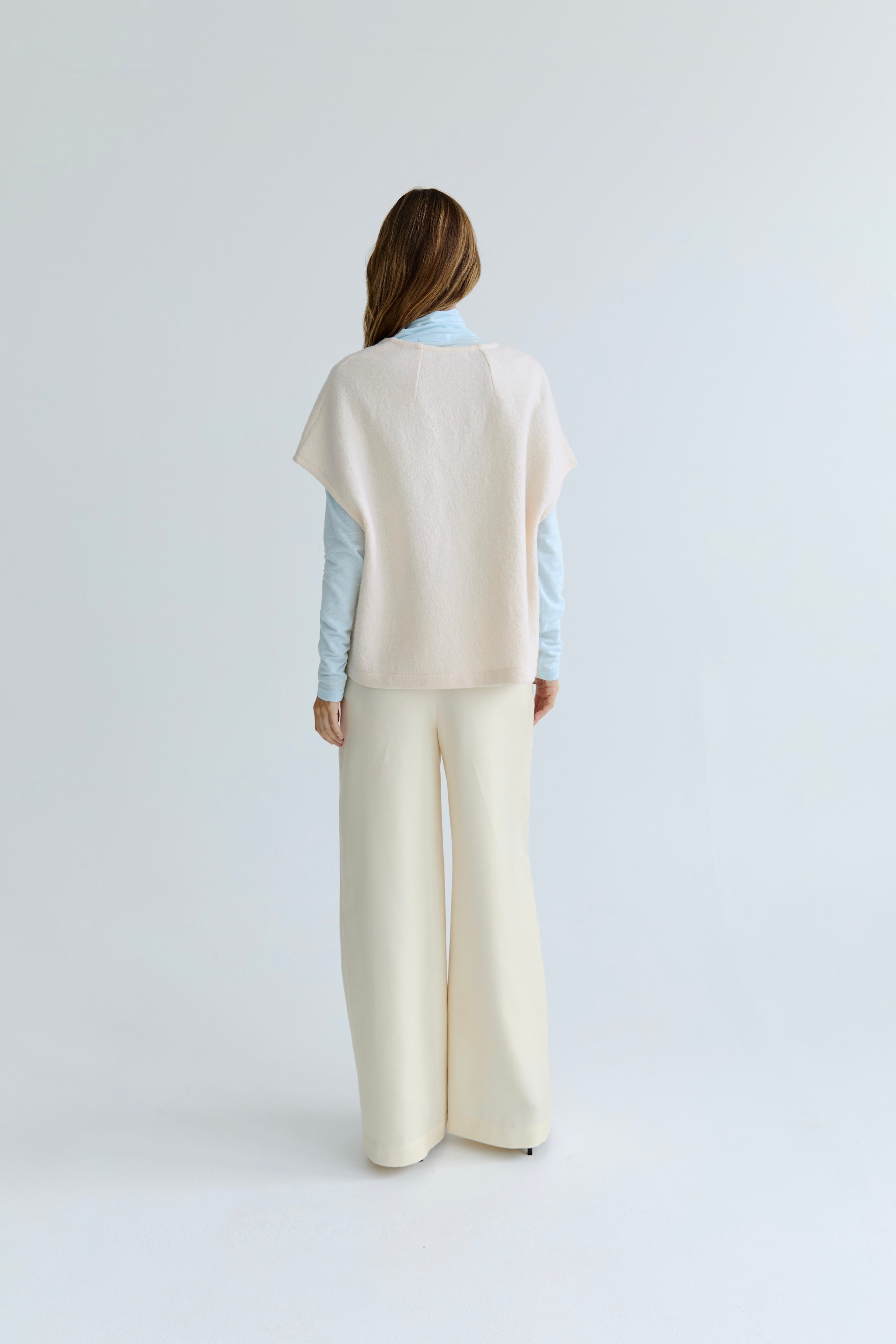 Valeria Silk Pant - Crema
