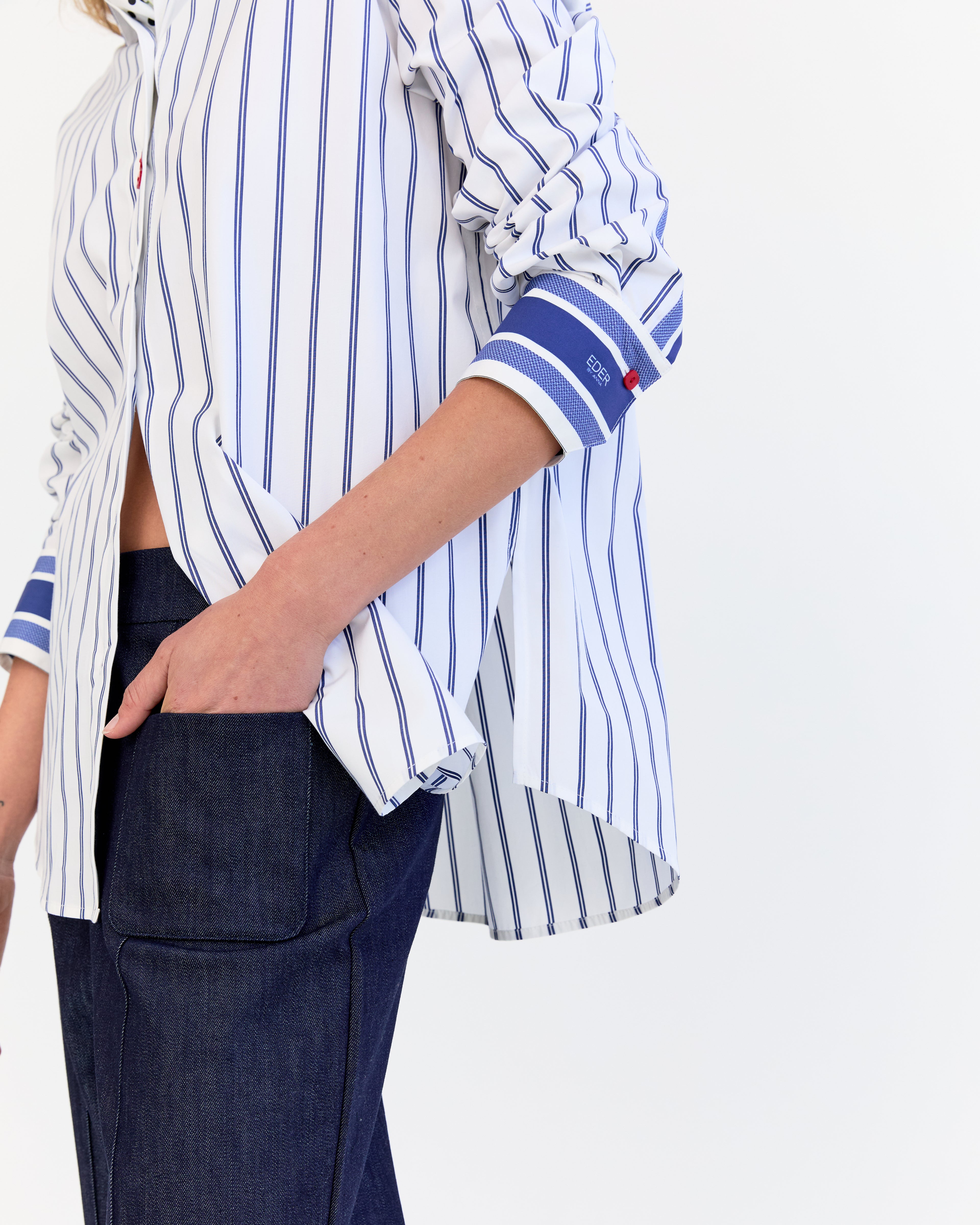 Belle Shirt - Blue Stripe