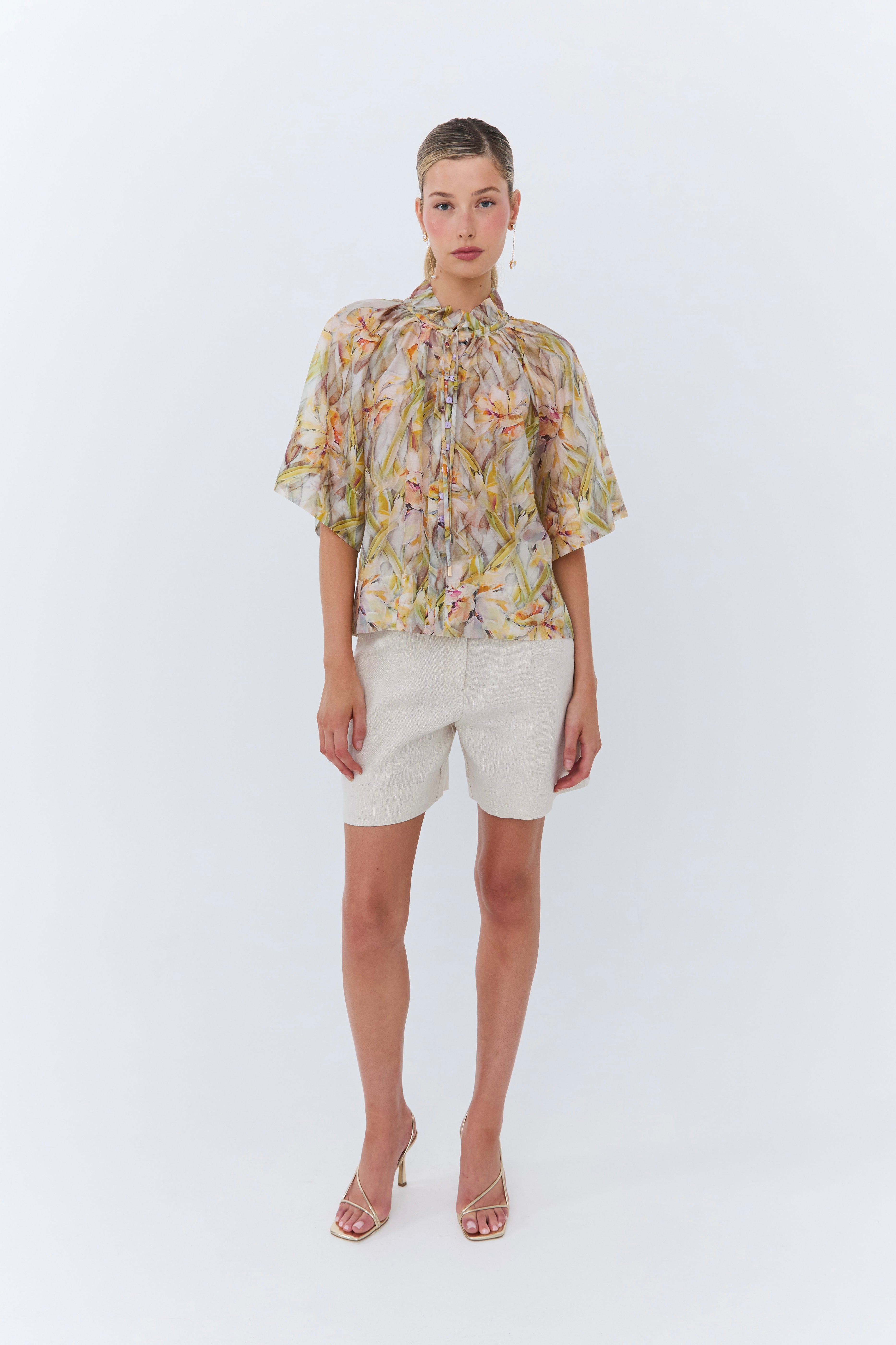 Madelaine Short - Oat Linen