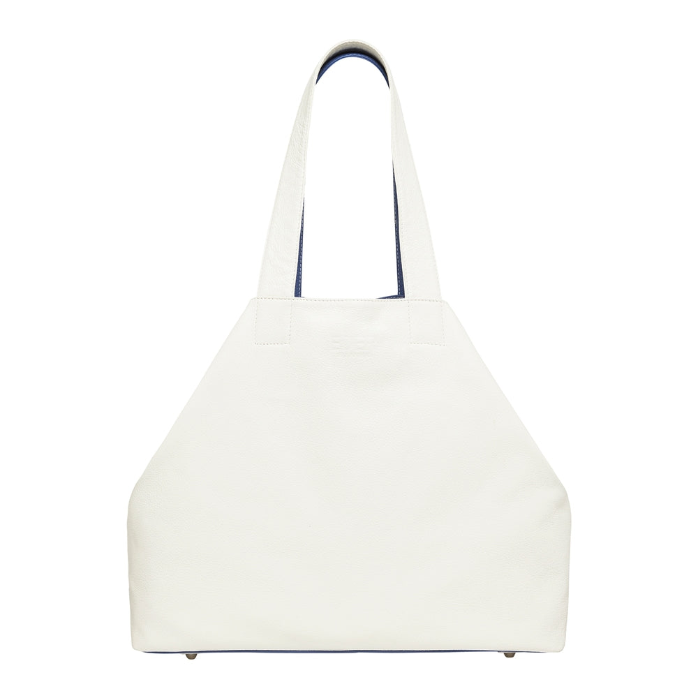 Leather Kelsie Tote Blue