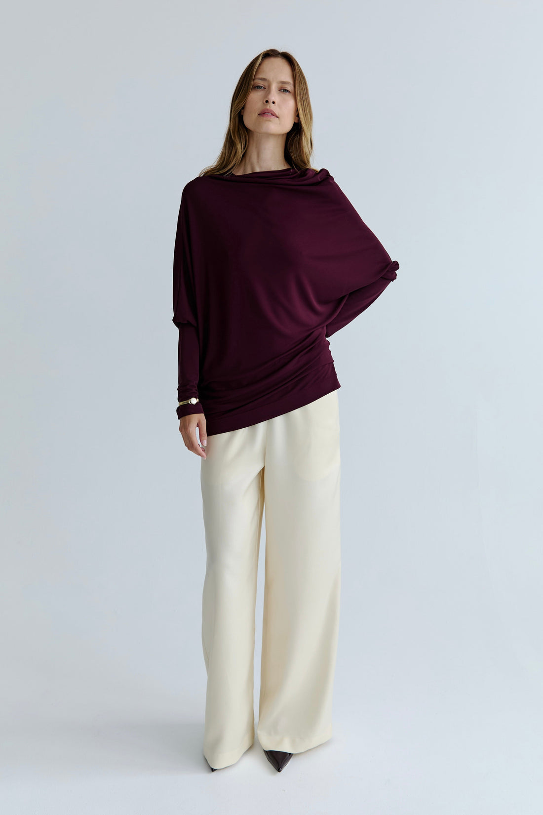 Karin Twist Top - Plum