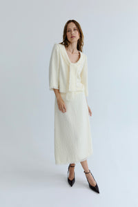 Gabrielle Collared Top - Butter Cream