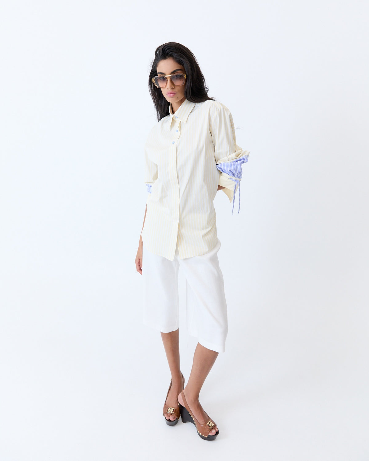 Saya Shirt - Butter Stripe