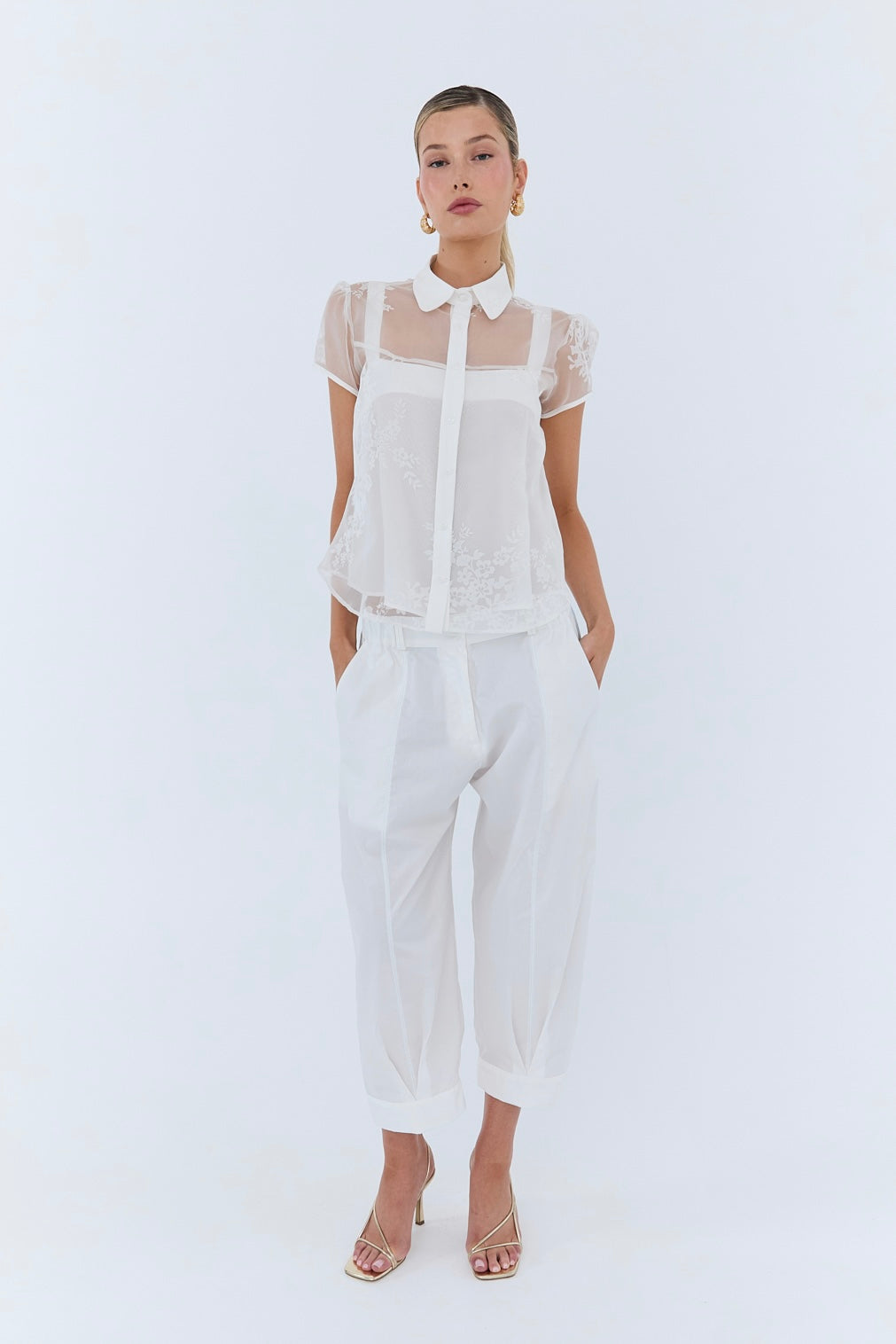 Ludovina Blouse - Floral Organza