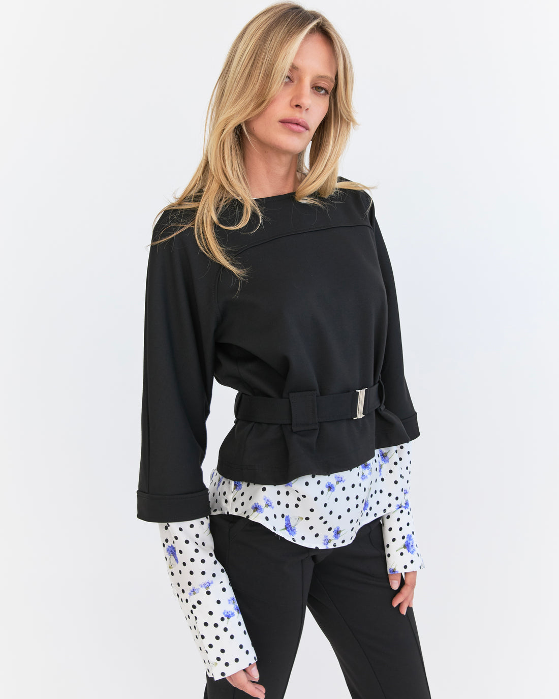 Ami Top - Black Ponte