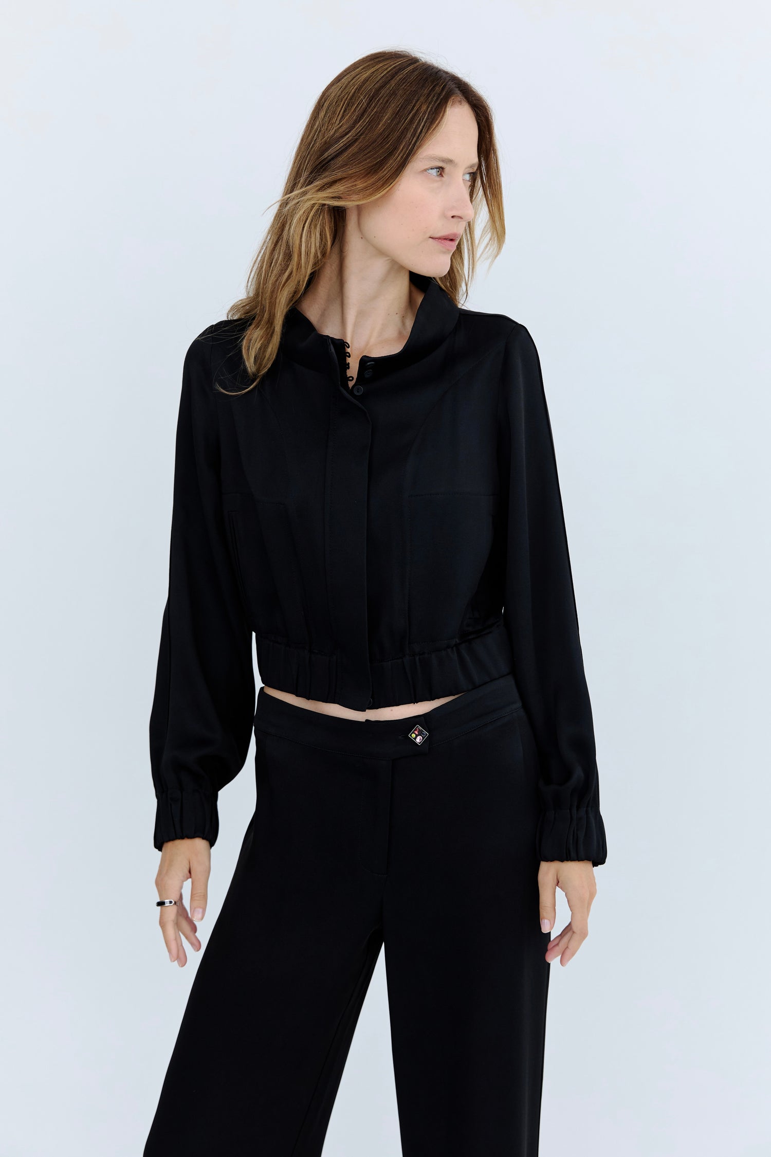 Niel Mini Bomber Jacket - Black