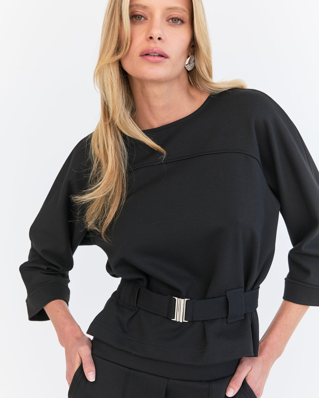 Ami Top - Black Ponte