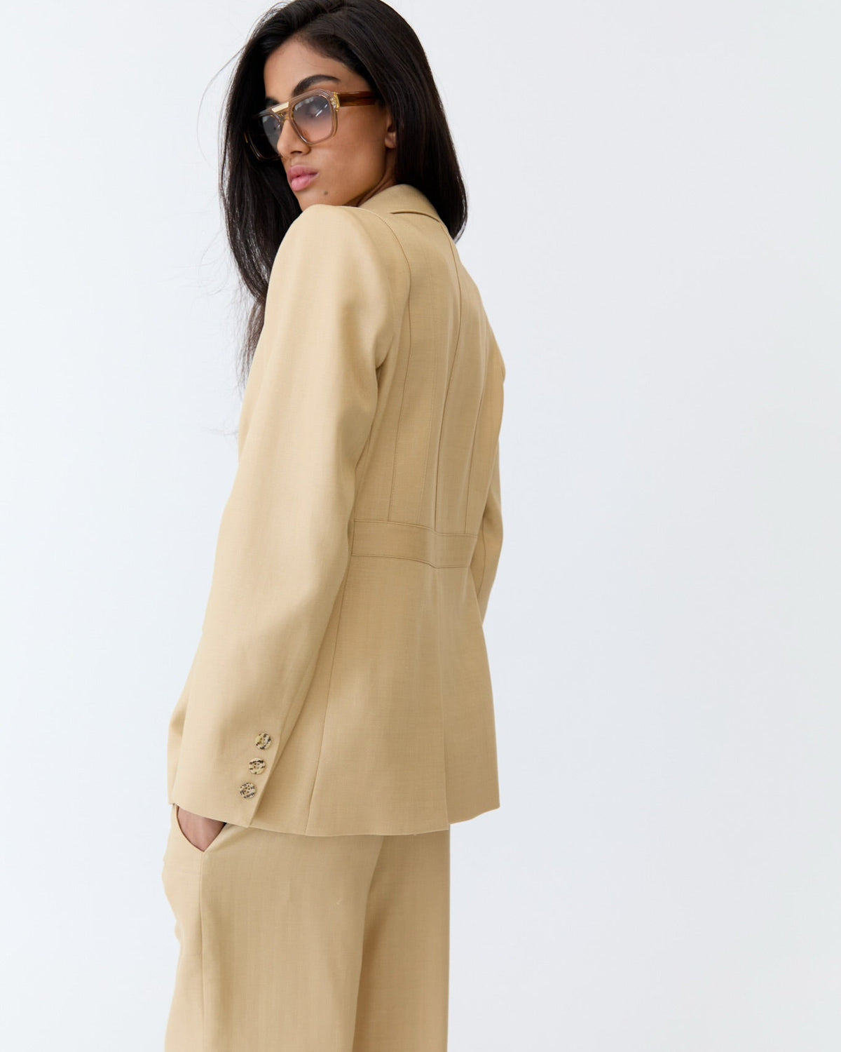 Marlene Pant - Caramel Herringbone