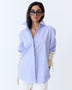 Saya Shirt - Blue Latte Stripe