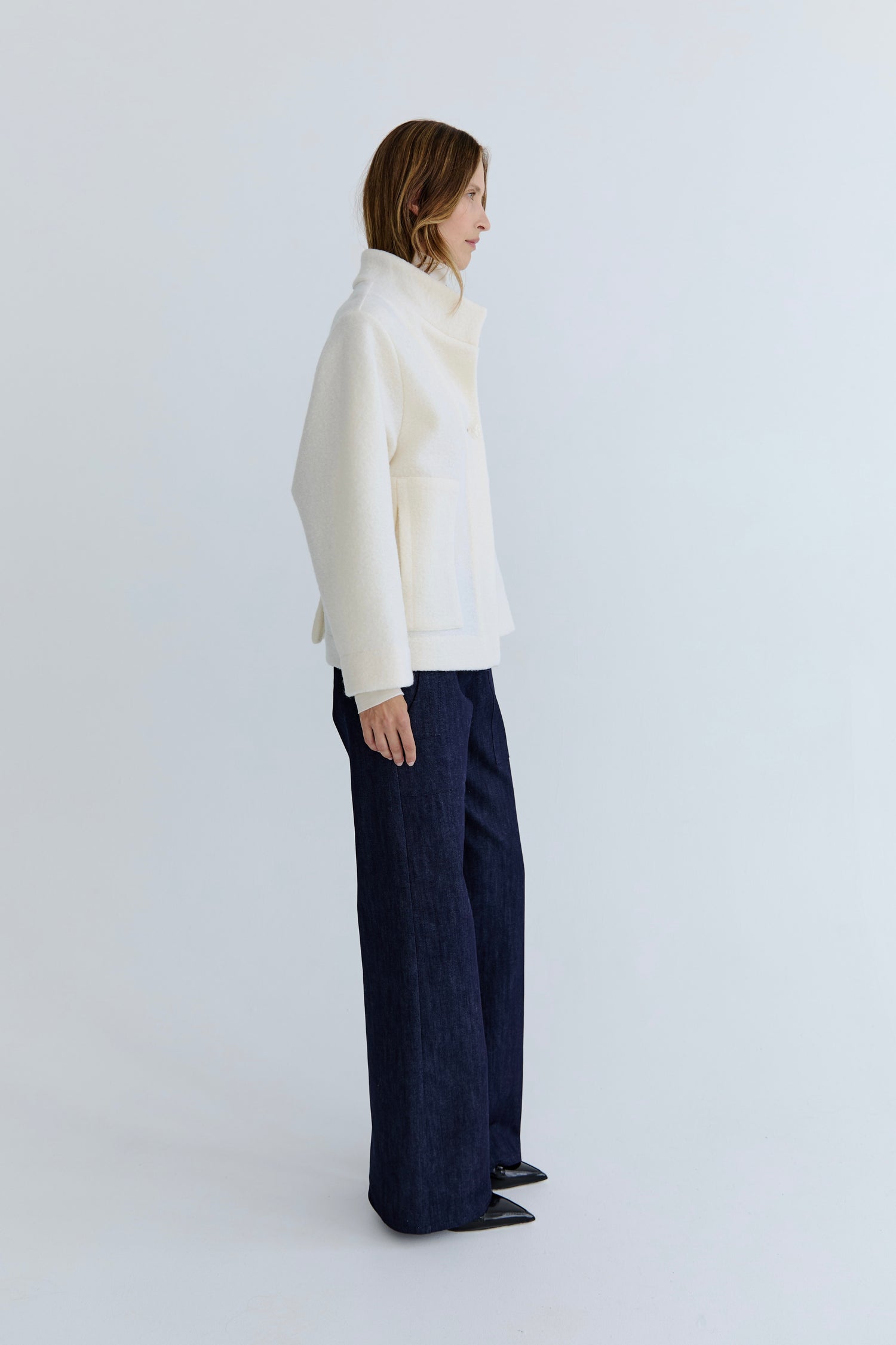 Aude Wool Jacket - Vanilla