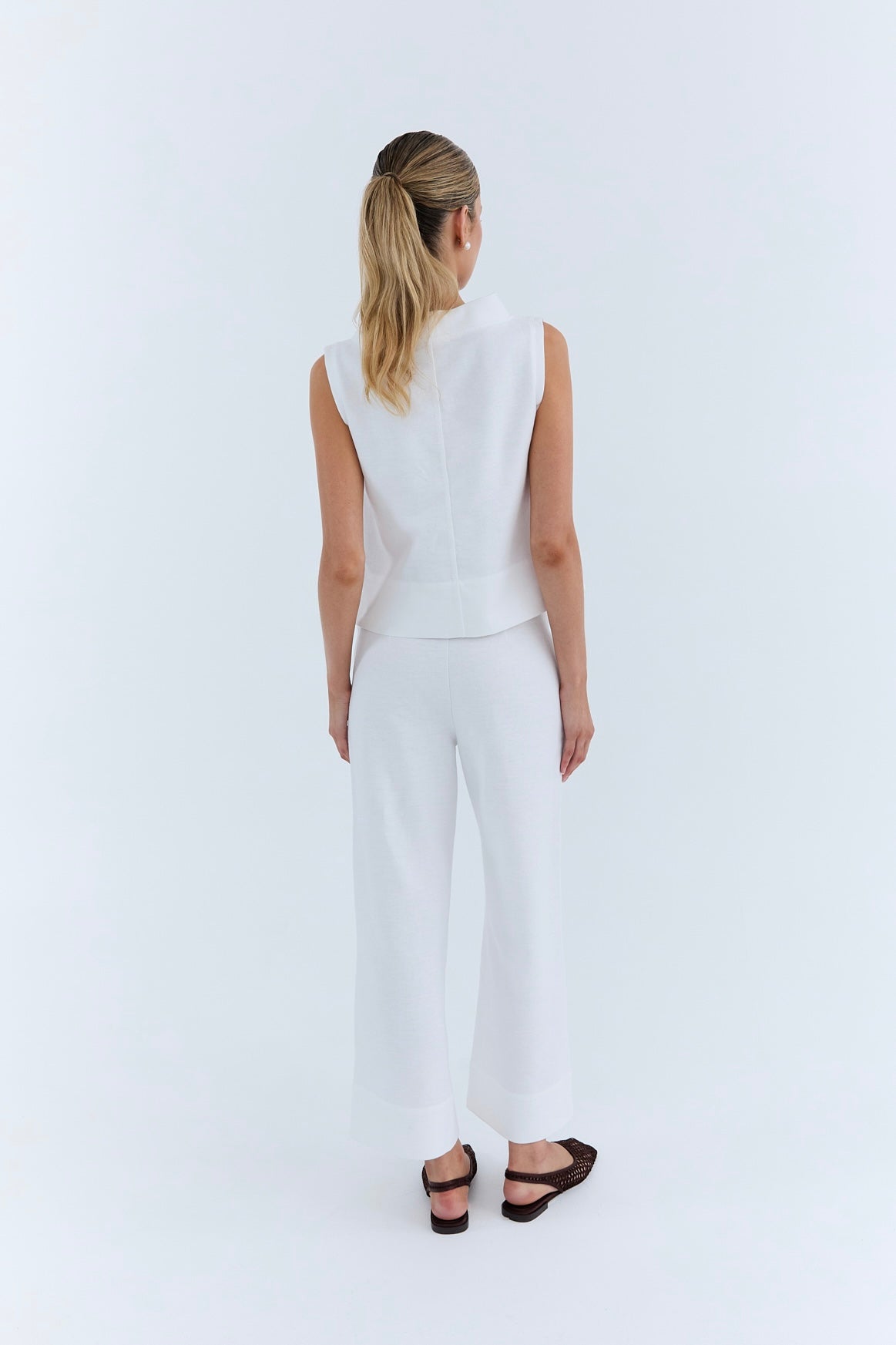 Marlene Pant 4/8 - White Drill