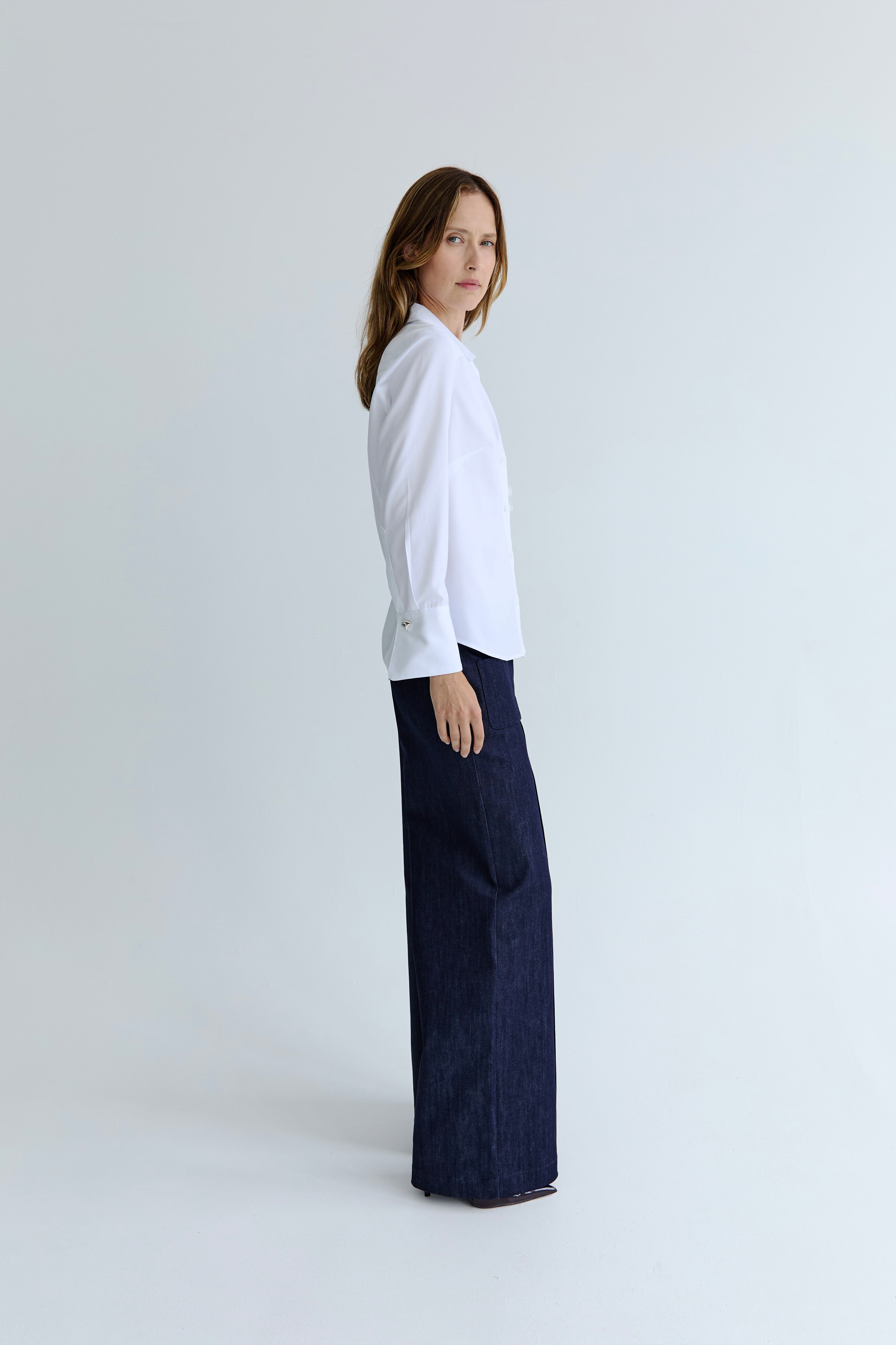 Shantal Lace Shirt - White