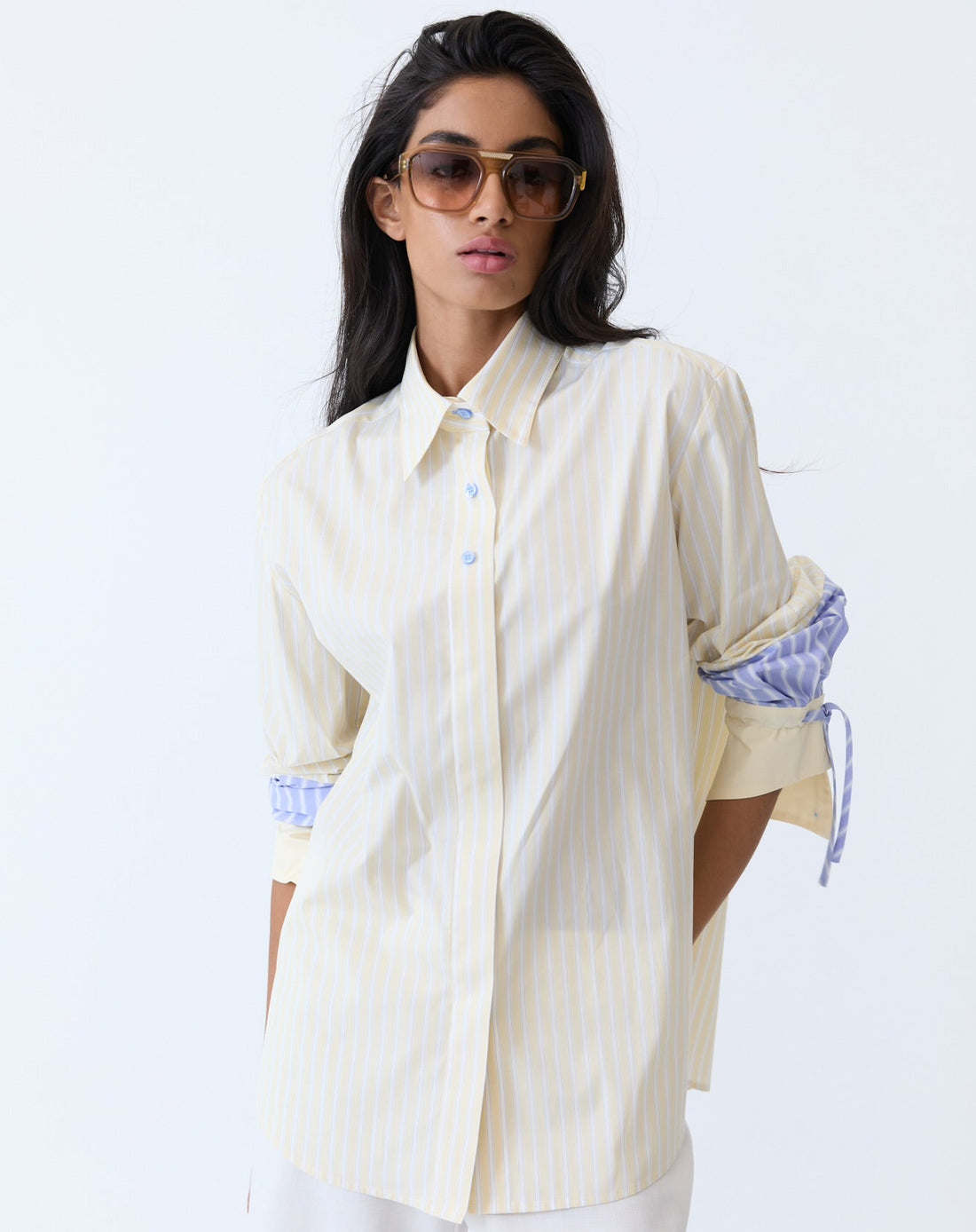Saya Shirt - Butter Stripe