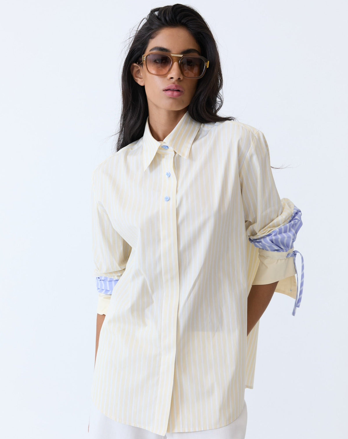 Saya Shirt - Butter Stripe