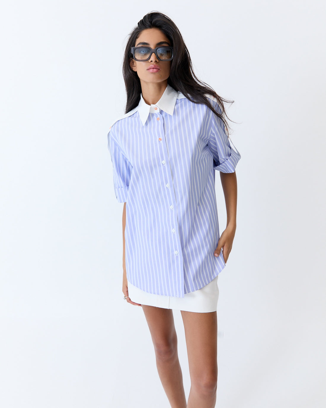 Bellini Shirt - Blue White Stripe