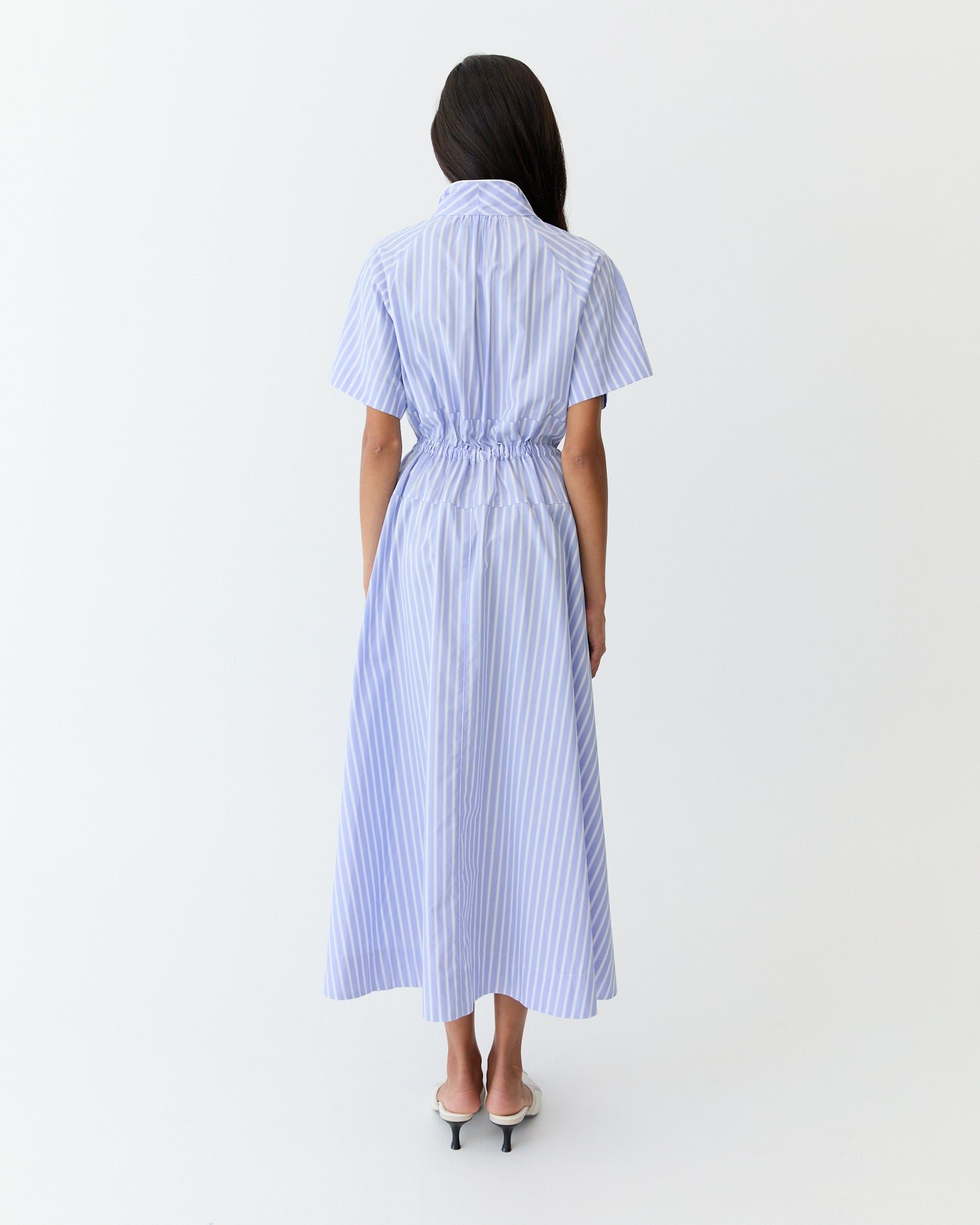 Esme Dress - Blue Stripe