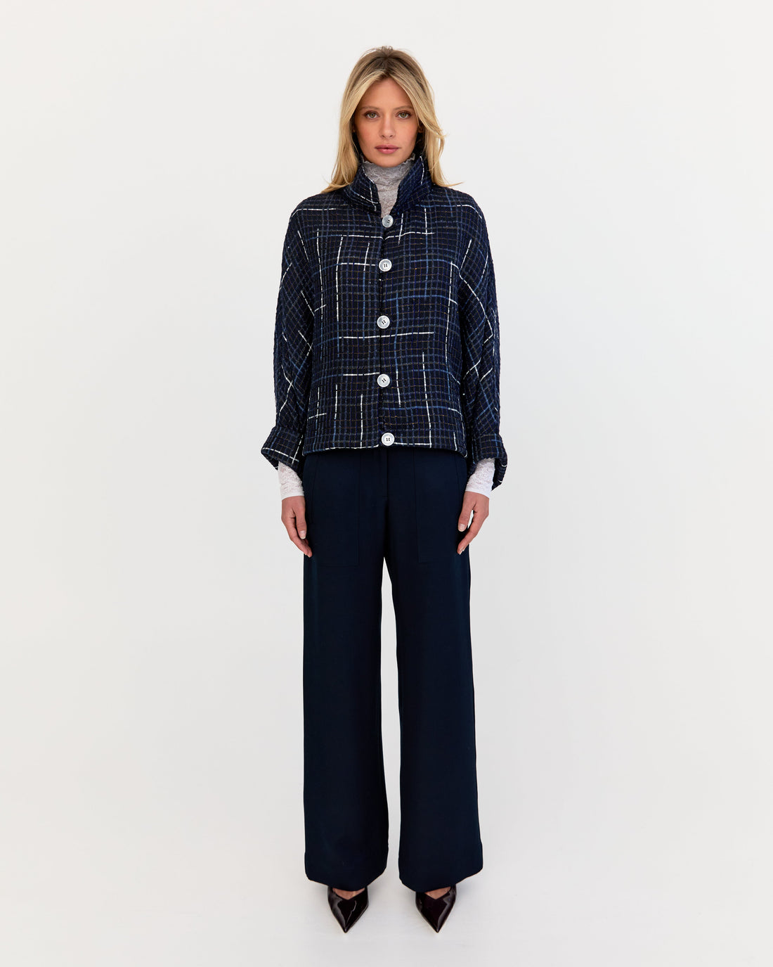 Jack Jacket - Navy Tweed