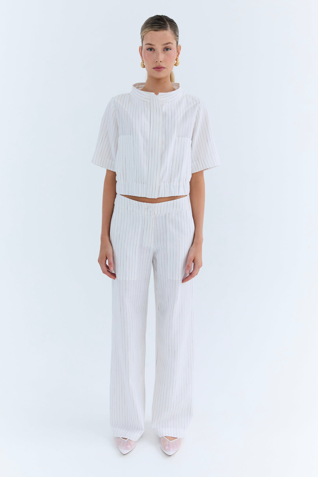 Marlene Pant - Linen Stripe