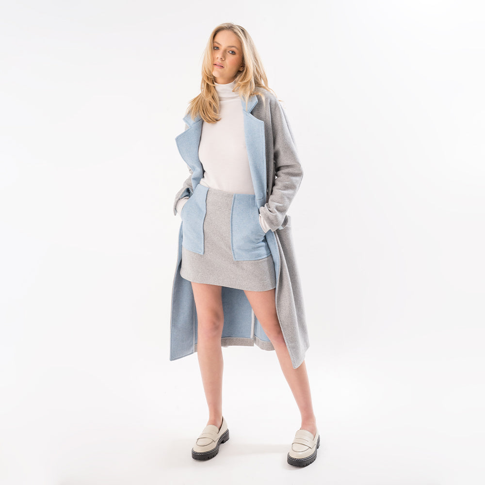 Bela Skirt Grey Wool