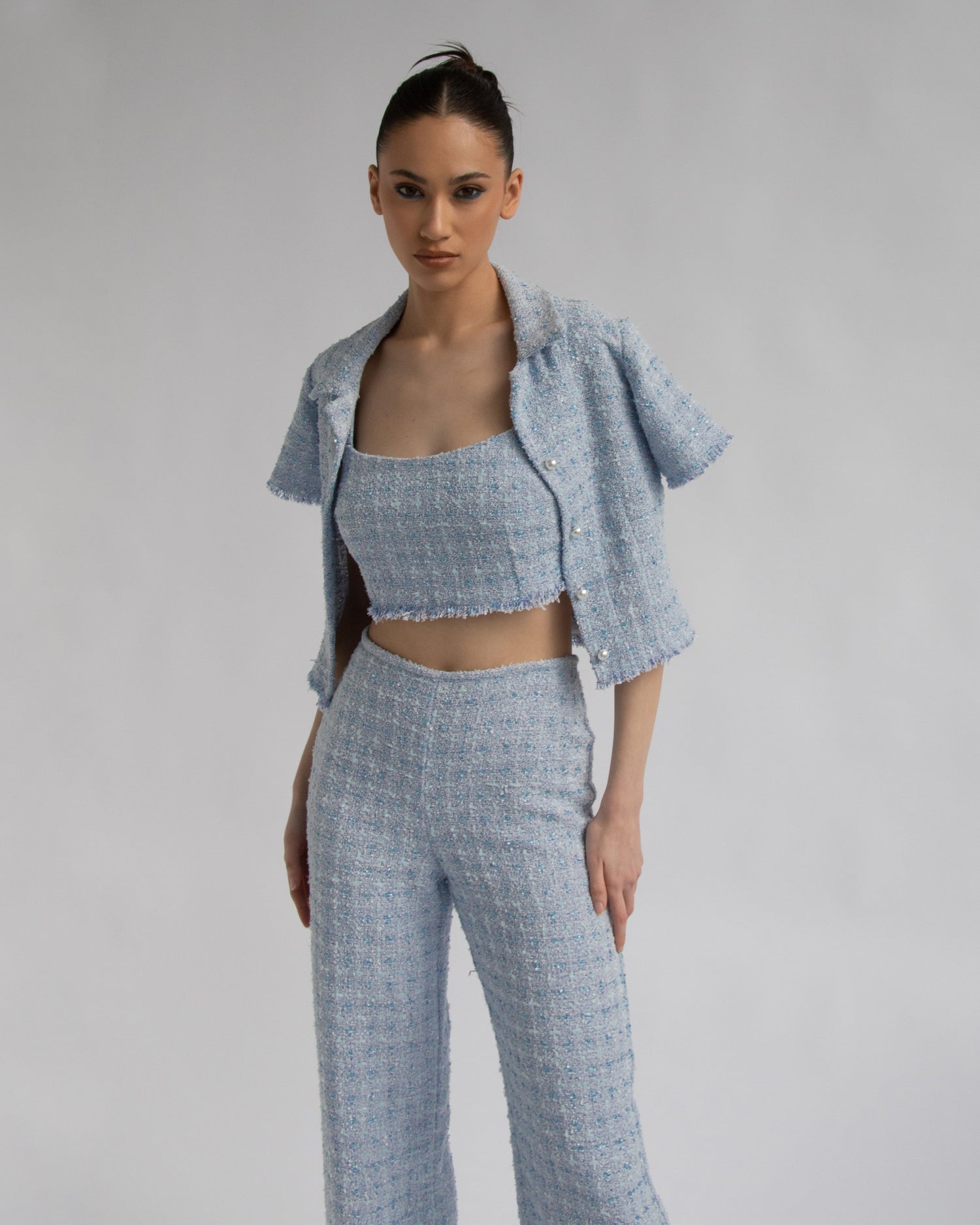 Gigi Tweed Top