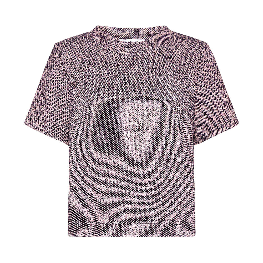 Gabrielle Tailored Tee Purple Tweed