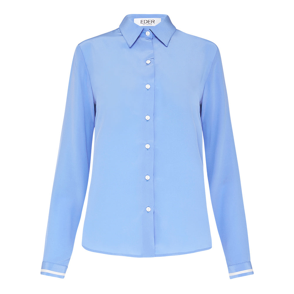 Silk CDC Basic Shirt Cornflower