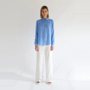 Silk CDC Basic Shirt Cornflower