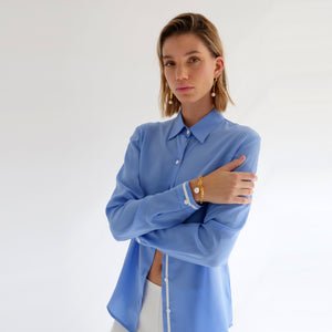 Silk CDC Basic Shirt Cornflower