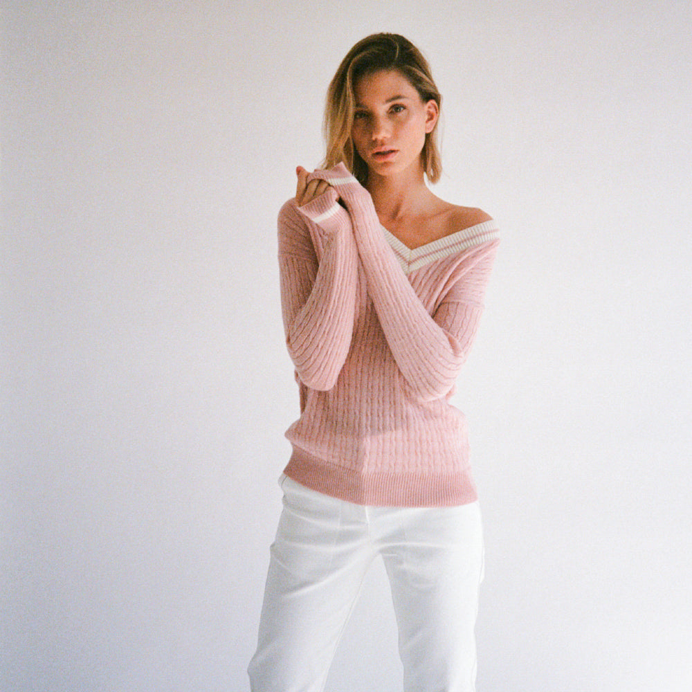 Rose Merino Mist Knit