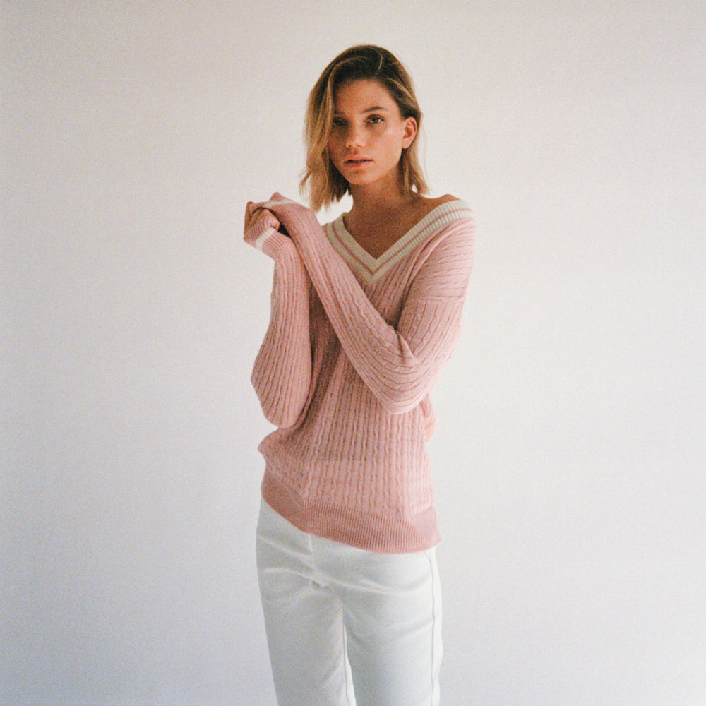 Rose Merino Mist Knit